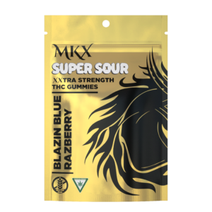 MKX 200mg Super Sour Blue Razz gummies product image
