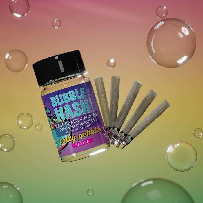 Amnesia 5 Pack 7g Bubble Hash Infused Prerolls Fruity Pebbles 5-pack Amnesia 5 Pack 7g Bubble Hash Infused Prerolls Fruity Pebbles (5-pack) product image