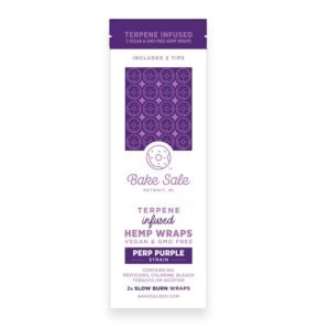 Bake Sale 2pk Terpene Infused Hemp Wrap Perp Purple product image