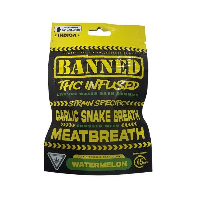 Banned 200mg Hash Rosin Gummies Watermelon Banned 200mg Hash Rosin Gummies Watermelon product image