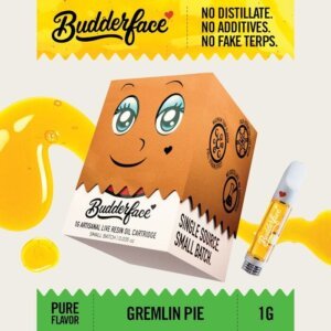 Budderface 1g Live Resin Cart Gremlin Pie product image