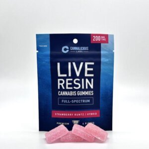 Cannalicious 200mg Live Resin Gummies Strawberry Runtz product image