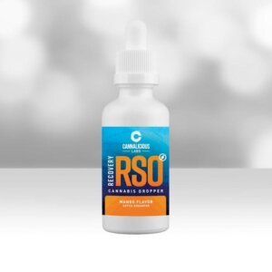 Cannalicious 200mg RSO Dropper Recovery Mango product image