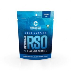 Cannalicious 200mg RSO Gummies Blue Raspberry product image
