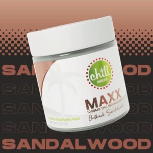 Chill Medicated 1000mg THC 1000mg CBD Topical Outback Sandalwood product image