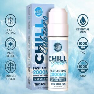 Chill Medicated 1000mg THC 1000mg CBD Topical Roll On Subzero product image
