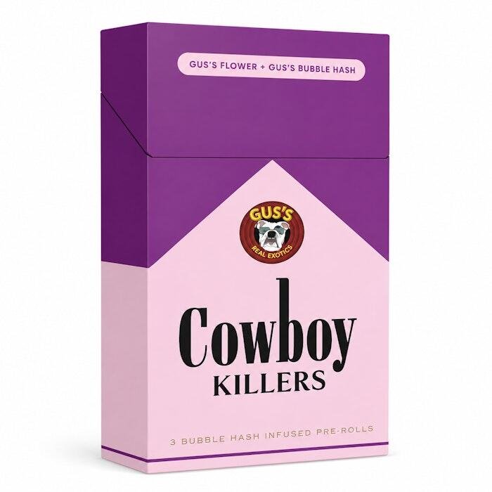 Cowboy Killers 3 Pack 1g Bubble Hash Infused Prerolls Rizz 3-pack Cowboy Killers 3 Pack 1g Bubble Hash Infused Prerolls Rizz (3-pack) product image
