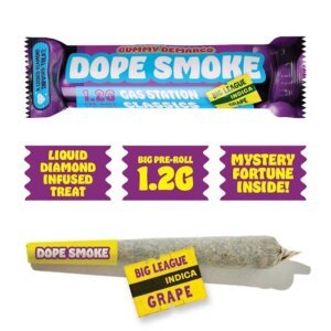 Dope Smokes 1 2g Liquid Diamond Infused Preroll Big League Grape product image