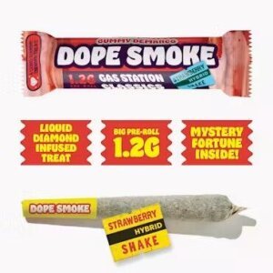 Dope Smokes 1 2g Liquid Diamond Infused Preroll Strawberry Shake product image