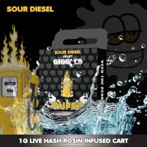 Giggles 1g Live Rosin Cart Sour Diesel product image