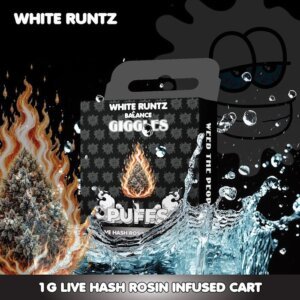 Giggles 1g Live Rosin Cart White Runtz product image
