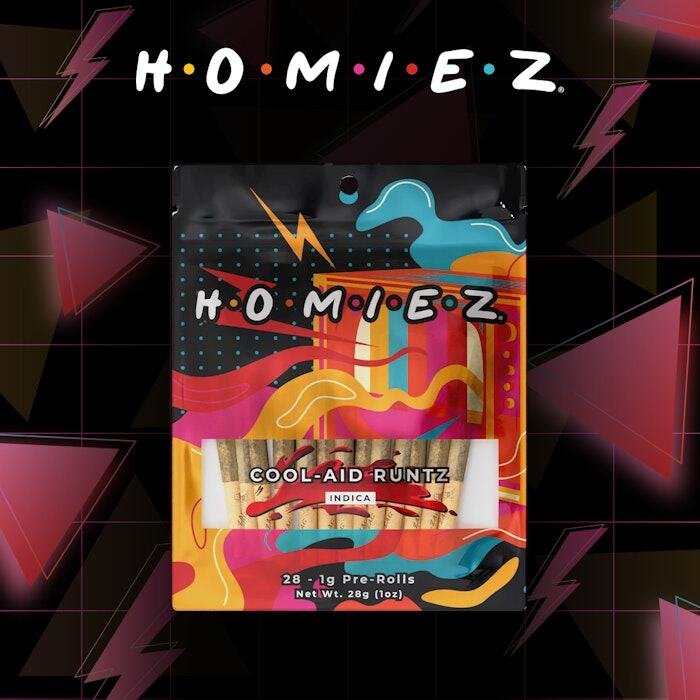 Homiez 28 Pack 1g Prerolls Cool Aid Runtz 28-pack Homiez 28 Pack 1g Prerolls Cool Aid Runtz (28-pack) product image