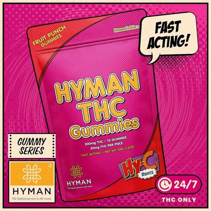 Hyman 200mg Gummies Hy C Runtz All Day Hyman 200mg Gummies Hy C Runtz All Day product image