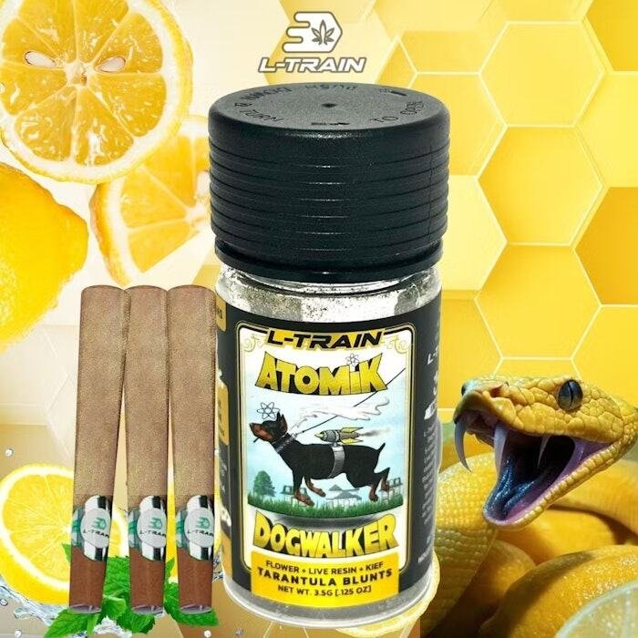 L Train 5 Pack 7g Atomik Dogwalkers Infused Blunts Lemon Venom 5-pack L Train 5 Pack 7g Atomik Dogwalkers Infused Blunts Lemon Venom (5-pack) product image