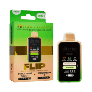 Mitten Extracts 2g Flip Disposable Peach Rings Gelato Watermelon Z H I product image