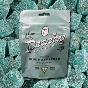 Peachy Hash Co 200mg Live Rosin Gummies Blue Raspberry product image