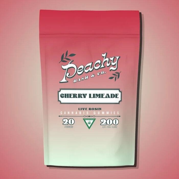 Peachy Hash Co 200mg Live Rosin Gummies Cherry Limeade Peachy Hash Co 200mg Live Rosin Gummies Cherry Limeade product image