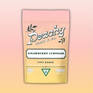 Peachy Hash Co 200mg Live Rosin Gummies Strawberry Lemonade product image