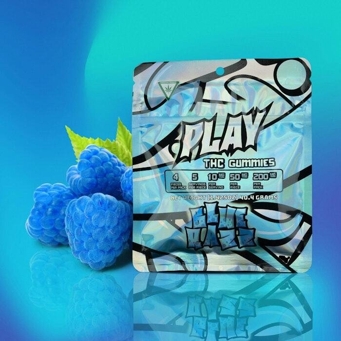 Play 200mg Gummies Blue Raspberry Play 200mg Gummies Blue Raspberry product image