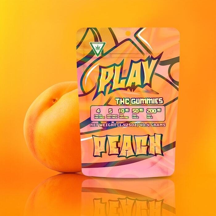 Play 200mg Gummies Peach Play 200mg Gummies Peach product image