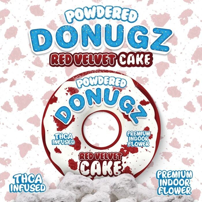 Powdered Donugz 3 5g Infused Prepack Red Velvet Cake - Cali Exotics Bud Shop | California Cannabis Dispensary Powdered Donugz 3 5g Infused Prepack Red Velvet Cake product image