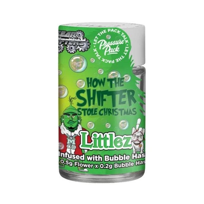 Pressure Pack X Gear Shifters 5 Pack 7g Bubble Hash Infused Prerolls How The Shifter Stole Christmas 5-pack Pressure Pack X Gear Shifters 5 Pack 7g Bubble Hash Infused Prerolls How The Shifter Stole Christmas (5-pack) product image
