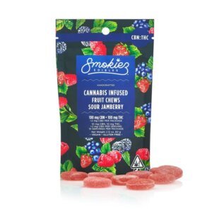 Smokiez 200mg 1 1 THC CBN Gummies Sour Jamberry product image