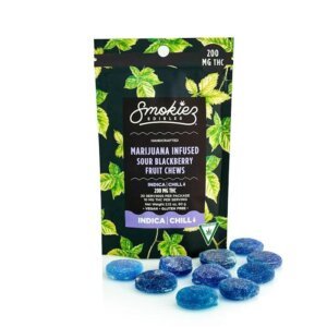Smokiez 200mg Gummies Sour Blackberry product image