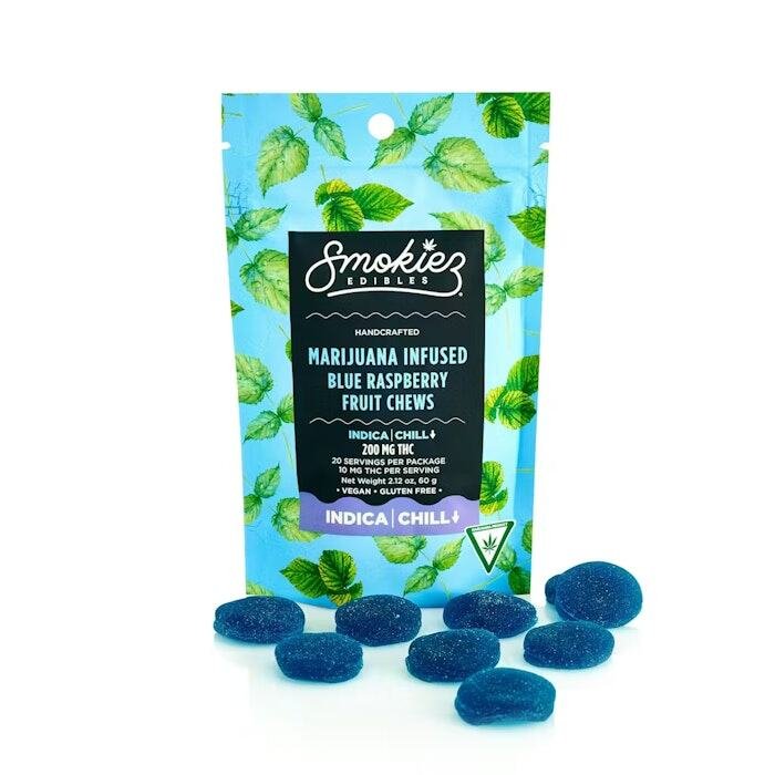 Smokiez 200mg Gummies Sweet Blue Raspberry Indica Smokiez 200mg Gummies Sweet Blue Raspberry Indica product image