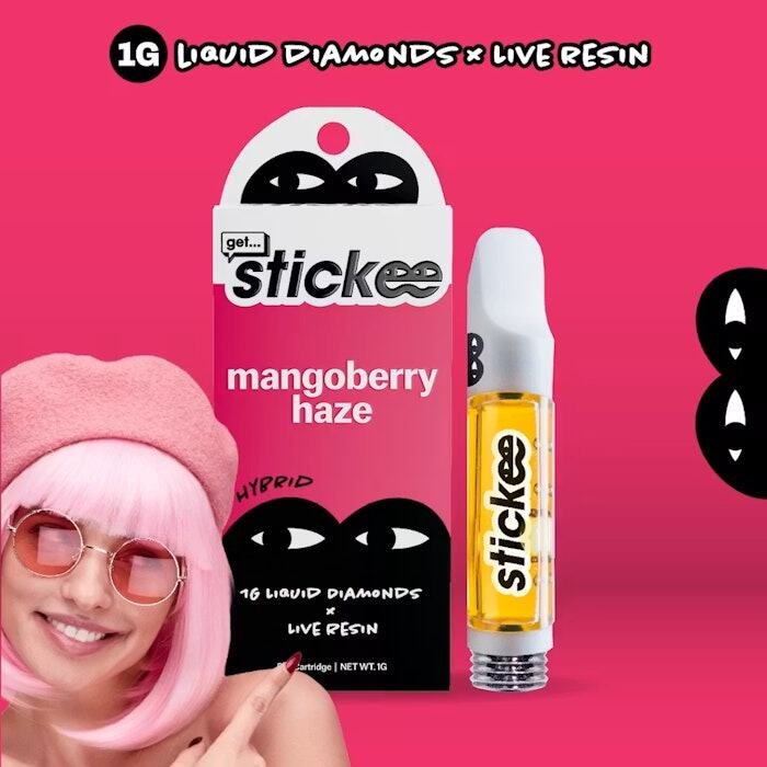 Stickee 1g Live Resin Cart Mangoberry Haze Stickee 1g Live Resin Cart Mangoberry Haze product image
