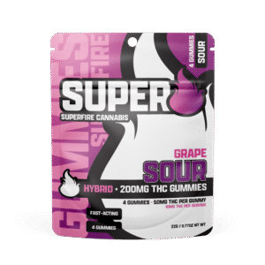 Superfire 200mg Gummies Sour Grape product image