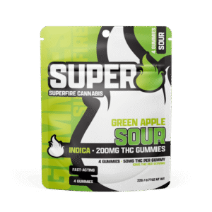 Superfire 200mg Gummies Sour Green Apple product image