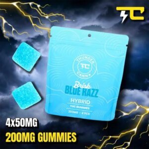 Thunder Canna 200mg Gummies Brisk Blue Razz product image