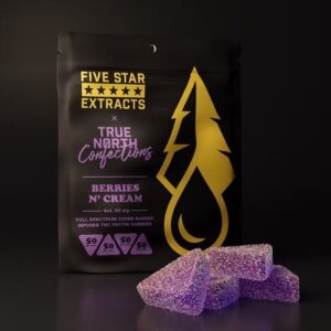 True North X Five Star Extracts 200mg Gummies Berries Cream product image