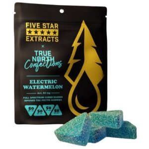 True North X Five Star Extracts 200mg Gummies Electric Watermelon product image
