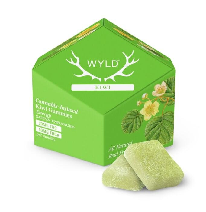 Wyld 200mg THC 100mg Thcv Gummies Kiwi Wyld 200mg THC 100mg Thcv Gummies Kiwi product image